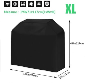 Bbq Cover Waterdichte Weber Zware Grill Cover Anti Dust Regen Uv Voor Elektrische Barbe Barbecue Accessoires Outdoor Tuin XL
