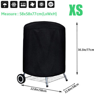 Bbq Cover Waterdichte Weber Zware Grill Cover Anti Dust Regen Uv Voor Elektrische Barbe Barbecue Accessoires Outdoor Tuin XS