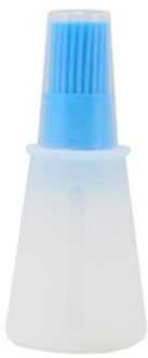 Bbq Draagbare Siliconen Olie Fles Met Borstel Grill Olie Borstels Vloeibare Olie Gebak Keuken Bakken Bbq Gereedschap Keuken Gereedschap Voor bbq blauw-met hoes