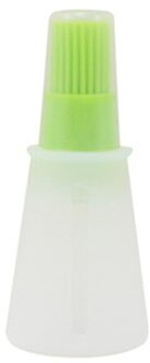 Bbq Draagbare Siliconen Olie Fles Met Borstel Grill Olie Borstels Vloeibare Olie Gebak Keuken Bakken Bbq Gereedschap Keuken Gereedschap Voor bbq groen-met hoes