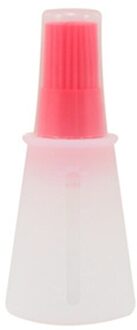 Bbq Draagbare Siliconen Olie Fles Met Borstel Grill Olie Borstels Vloeibare Olie Gebak Keuken Bakken Bbq Gereedschap Keuken Gereedschap Voor bbq rood-met hoes