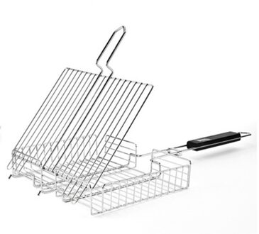 Bbq Grill Barbecue Accessoires Gereedschap Voor Thuis Park Ijzeren Grillen Mand Draagbare Roestvrij Staal Bbq Grill Vouwen Bbq Grill Barbecue Basket