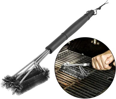 Bbq Grill Borstel Barbecue Cleaner Staaldraad Haren Grill Borstel Veilig Voor Gas Houtskool Porselein Grills