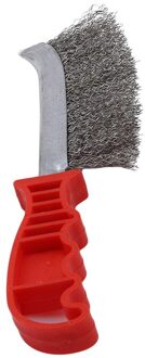 Bbq Grill Borstel Rood Plastic Handvat Stalen Borstel Koperen Plating Ontroesten Borstel Barbecue Mesh Schoonmaken Accessoires sliver