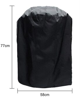 Bbq Grill Cover 7 Maten Zwart Outdoor Waterdichte Barbeque Cover Anti-Dust Protector Voor Gas Houtskool Elektrische Barbecue Grill 3XS