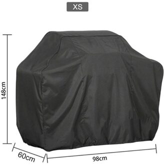 Bbq Grill Cover 7 Maten Zwart Outdoor Waterdichte Barbeque Cover Anti-Dust Protector Voor Gas Houtskool Elektrische Barbecue Grill XS