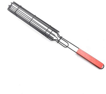 Bbq Grill Mesh Rvs Grillen Mand Herbruikbare Barbecue Mesh Draagbare Barbecue Tool Grill Netto Barbecue Clip Grill Gereedschap rood