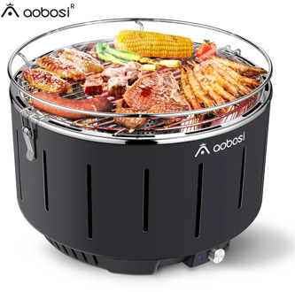 BBQ Grill Outdoor Stainless Steel Charcoal Grill BBQ Tool Portable Free Installation Handle Folding BBQ Cooking Grid Garden