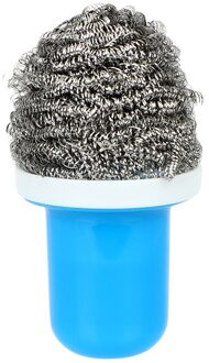 BBQ Grills Washer Reinigingsborstel 3 Kleuren Gadgets Sterke Decontaminatie Staaldraad Bal Keuken Accessoires Blauw