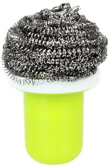 BBQ Grills Washer Reinigingsborstel 3 Kleuren Gadgets Sterke Decontaminatie Staaldraad Bal Keuken Accessoires Groen