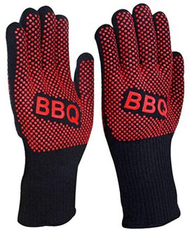 Bbq Handschoenen 800 Graden Warmte-isolatie, Brandwerende, Antislip Siliconen Handschoenen, Barbecue Handschoenen, gebruikt Voor Koken Oven Barbecue A6