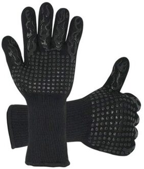 Bbq Handschoenen 800 Graden Warmte-isolatie, Brandwerende, Antislip Siliconen Handschoenen, Barbecue Handschoenen, gebruikt Voor Koken Oven Barbecue A8