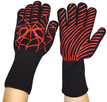 Bbq Handschoenen Hoge Temperatuur Hittebestendige Brandwerende Magnetron Keuken Handschoen Ovenwanten Glove-z