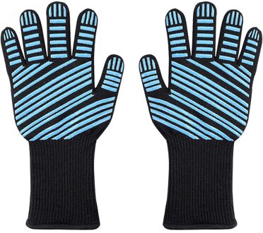 Bbq Handschoenen Hoge Temperatuur Weerstand Ovenwanten 500 800 Graden Brandwerende Barbecue Warmte Isolatie Magnetron Handschoenen