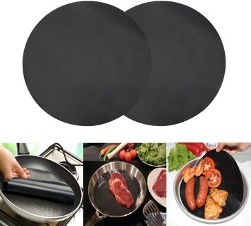 Bbq Matten Koken Bakken Pad Hoge Temperatuur Weerstand Non-stick Pan Keuken Tool Koekenpan Liner Voorkomen Plakken Voedsel pot 2stk