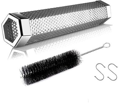 Bbq Rook Generatoren Rvs Ronde Gaten Pellet Roker Buis Hexagon Koud Roken Hout Roker Barbecue Accessoires