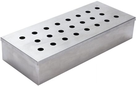 BBQ rookbox - RVS Zilverkleurig