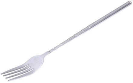 Bbq Rvs Telescopische Uitschuifbare Vork Diner Dessert Fruit Vork Party Barbecue Lange Vork Bestek Keuken Accessoires
