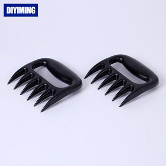 Bbq Vlees Shredder Klauwen Handvat Shred Cut Vlees Splitter Essentieel Voor Bbq Varkensvlees Ultra Scherpe Messen Separator Hittebestendige 2stk