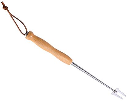 Bbq Vork Roosteren Sticks Voor Vuurkorf Kampvuur Spies Hond Houten Handvat Picknick Tool Keuken Benodigdheden Bbq Spies