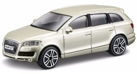 Bburago Modelauto - Audi Q7 - lichtgoud metallic - 1:43 - speelgoedauto Goudkleurig