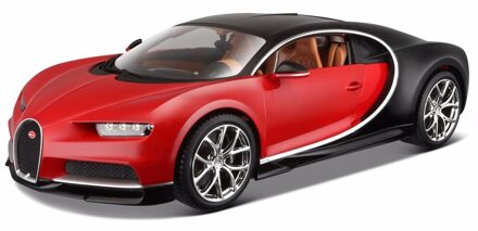 Bburago Modelauto Bugatti Chiron 1:18 Rood - Speelgoed Auto Schaalmodel