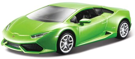 Bburago Modelauto - Lamborghini Huracan - groen - schaal 1:32 - speelgoed auto - schaalmodel