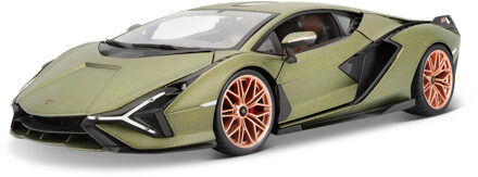Bburago Modelauto - Lamborghini Sian - goud - 25 cm - speelgoedauto Multi