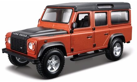 Bburago Modelauto - Land Rover Defender 110 - rood - schaal 1:32 - speelgoedauto