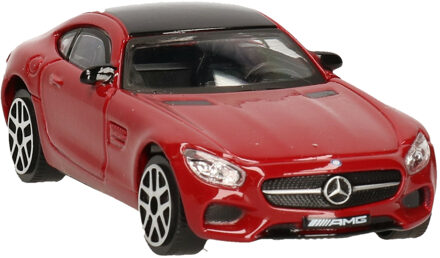 Bburago Modelauto - Mercedes Benz AMG GT - donker rood - schaal: 1:43 - speelgoedauto