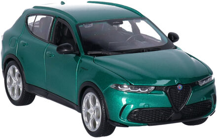 Bburago Modelauto/speelgoedauto Alfa Romeo Tonale - groen - schaal 1:24/19 x 8 x 6 cm