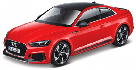 Bburago Modelauto/speelgoedauto Audi RS5 Coupe - rood - 19 cm - schaal 1:24