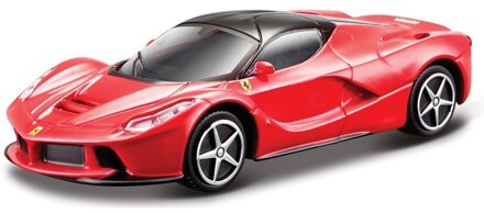 Bburago Modelauto/speelgoedauto Ferrari LaFerrari - rood - 10 cm - schaal 1:43