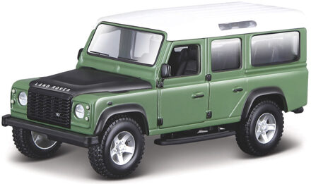 Bburago Modelauto/speelgoedauto Land Rover Defender 110 - groen - schaal 1:32