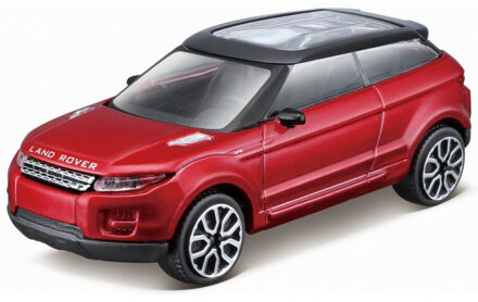 Bburago Modelauto/speelgoedauto Land Rover LRX/Evoque - rood - schaal 1:43/10 x 3 x 3 cm
