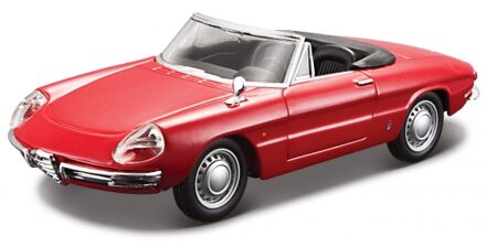 Bburago Schaalmodel Alfa Romeo Spider 1966 rood 1:32 - Speelgoed auto's