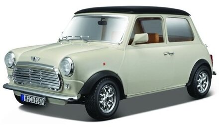 Bburago Schaalmodel Mini Cooper 1969 1:16 Beige