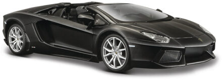 Bburago Speelgoed auto Lamborghini Aventador matzwart 1:24