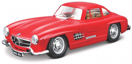 Bburago Speelgoedauto Mercedes-Benz 300SL 1954 rood 1:24/19 x 7 x 5 cm - Speelgoed auto's