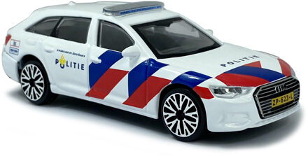 Bburago Speelgoedauto politie Nederland Audi A6 schaalmodel 1:43/11 x 4 x 3 cm - Speelgoed auto's Multikleur