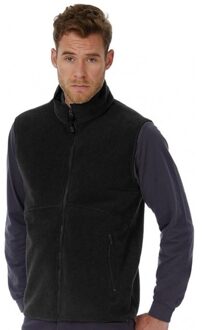 Bc Fleece casual bodywarmer zwart voor heren - Outdoorkleding wandelen/zeilen - Mouwloze vesten 2XL (44/56)