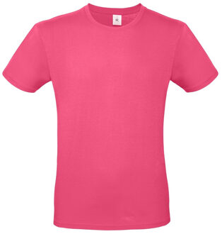 Bc Fuchsia roze basic t-shirt met ronde hals voor heren - katoen - 145 grams - shirts / kleding 2XL (56)