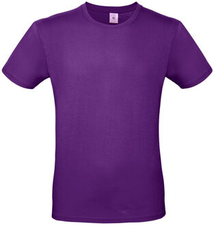 Bc Paars basic t-shirt met ronde hals voor heren - katoen - 145 grams - paarse shirts / kleding 2XL (56)