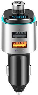 BC42 Handsfree MP3 Speler Kleurrijke Ambient Sfeer Licht Multifunctionele BT4.2 Fm-zender Dual Usb Charger Duurzaam