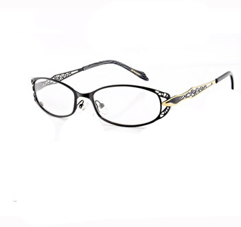 BCLEAR Vrouwen Recept Optische Brillen Frames met Gouden Holle Out Brillen Frame Met Bloem Vrouwelijke Spektakel Eyewear Roze