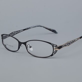 BCLEAR Vrouwen Recept Optische Brillen Frames met Gouden Holle Out Brillen Frame Met Bloem Vrouwelijke Spektakel Eyewear zwart