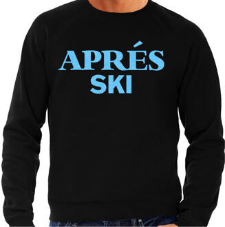 BD Apres ski sweater heren - Apres ski - glitter blauw - wintersport L