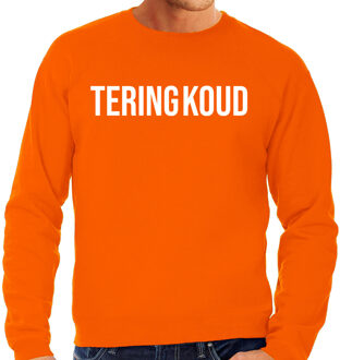 BD Apres ski sweater heren - teringkoud - oranje - apres ski party XL