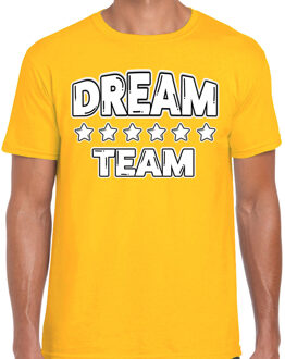 BD Cadeau Sport T-shirt heren - Dream Team - geel - Team Building M