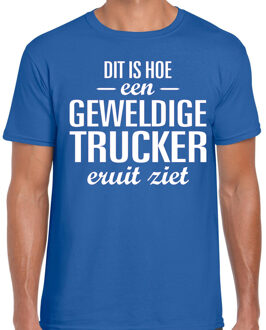 BD Cadeau T-Shirt heren - Awesome trucker - vrachtwagenchauffeur L